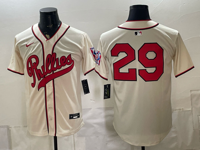 Men 2026 Philadelphia Phillies #29 cream Game Nike MLB Jersey 082600
